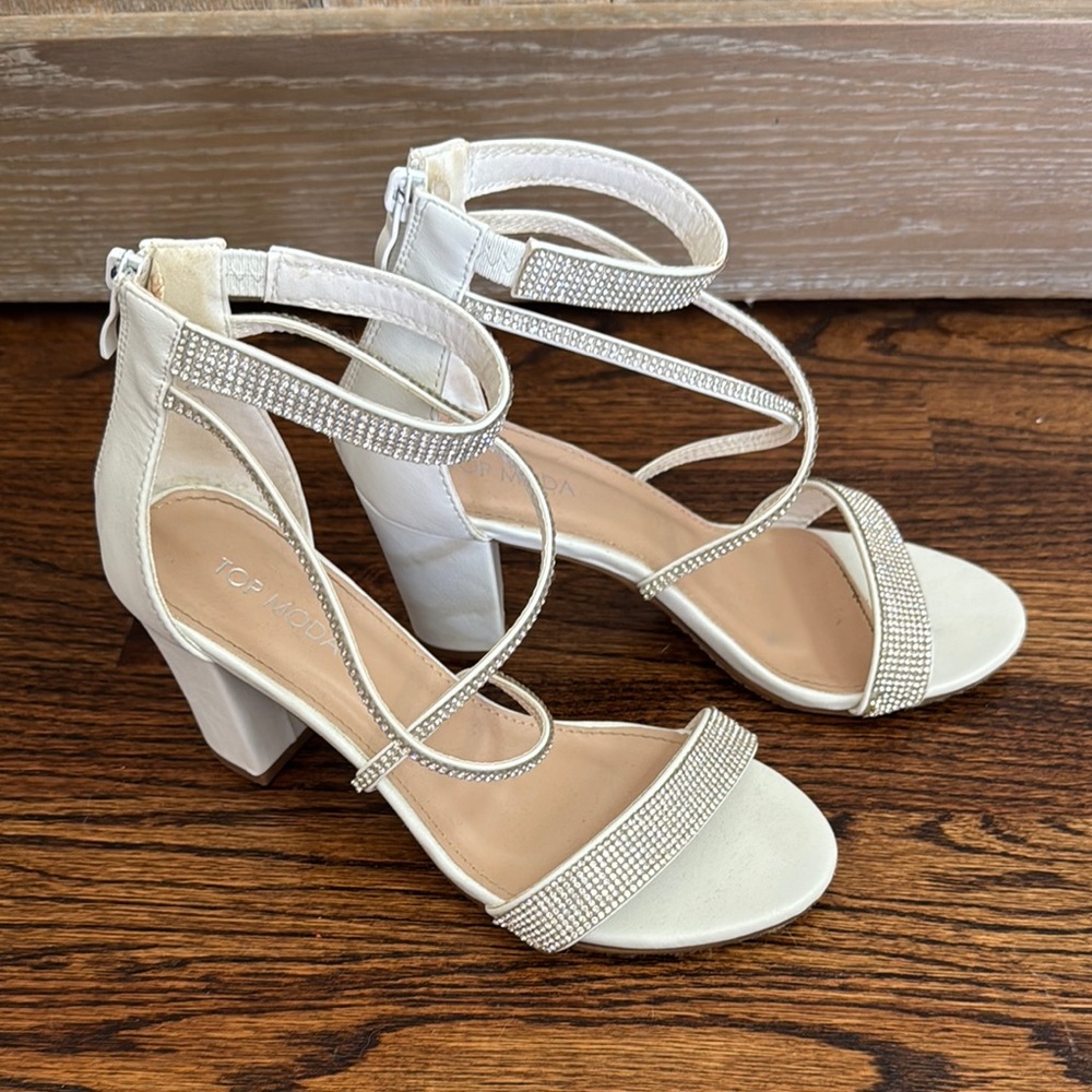 TOP Moda Bridal Sequined Heels